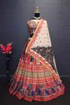 Vc 81 Muslin Printed With Real Mirror Work Lehenga With Blouse Dupatta Online Wholesale